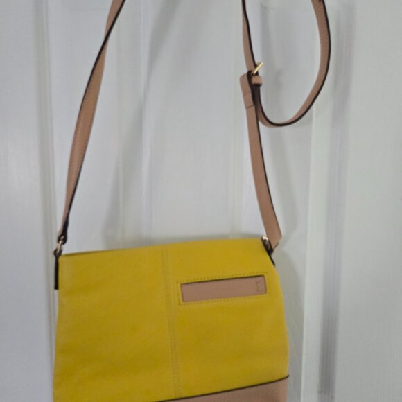 NWOT Isaac Mitrahi yellow crossbody bag - Picture 2 of 6